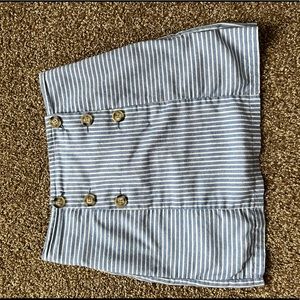 Altar’d State womens small tight skirt , striped blue and white